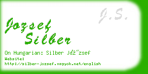 jozsef silber business card